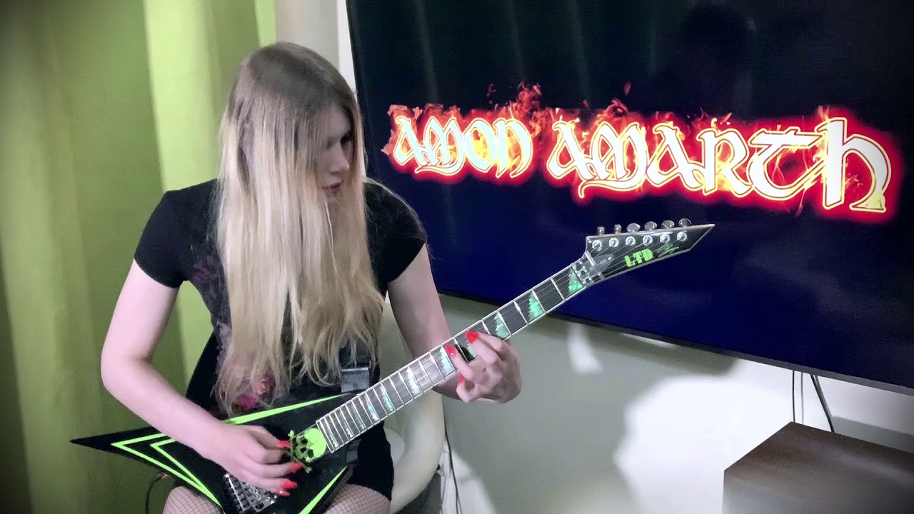 Amon Amarth Where Silent Gods Stand Guard Guitar Cover YouTube