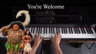 You're Welcome - Piano Tutorial - Moana Soundtrack