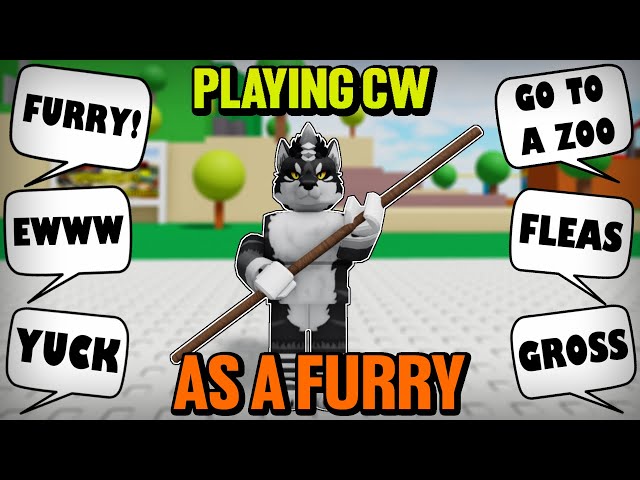 Annoying a MAD FURRY until they RAGE QUIT (Combat Warriors) 