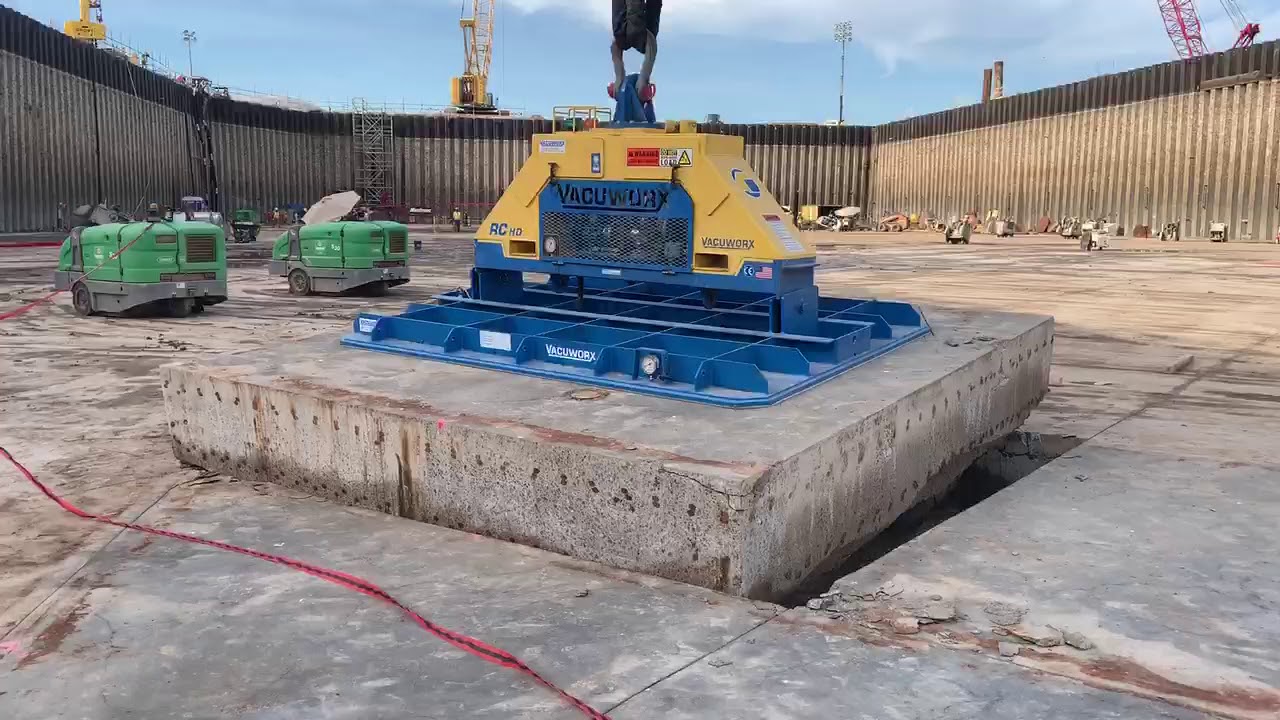 74,000 lb Vacuum Lifter Slab Removal - YouTube