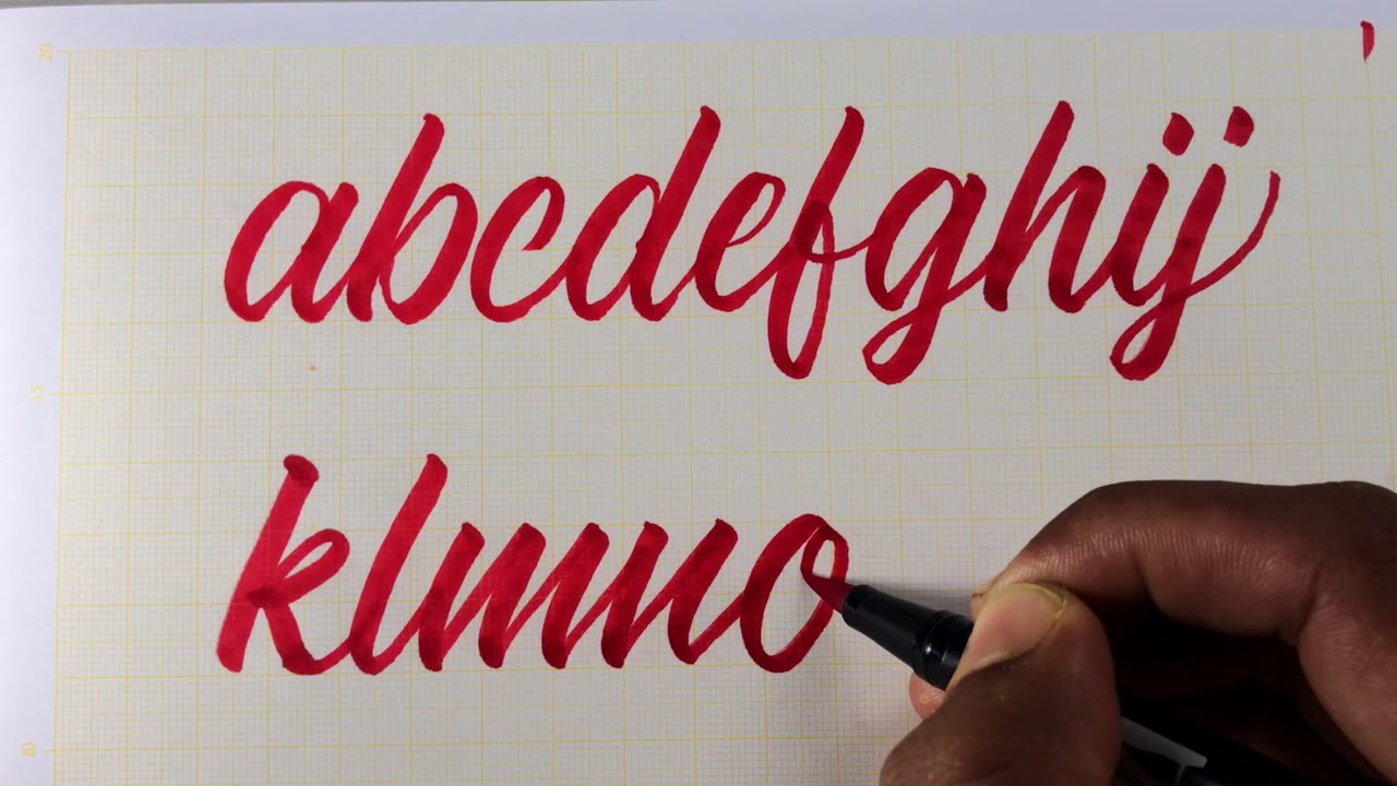 Lowercase Basic Lettering 01 - YouTube