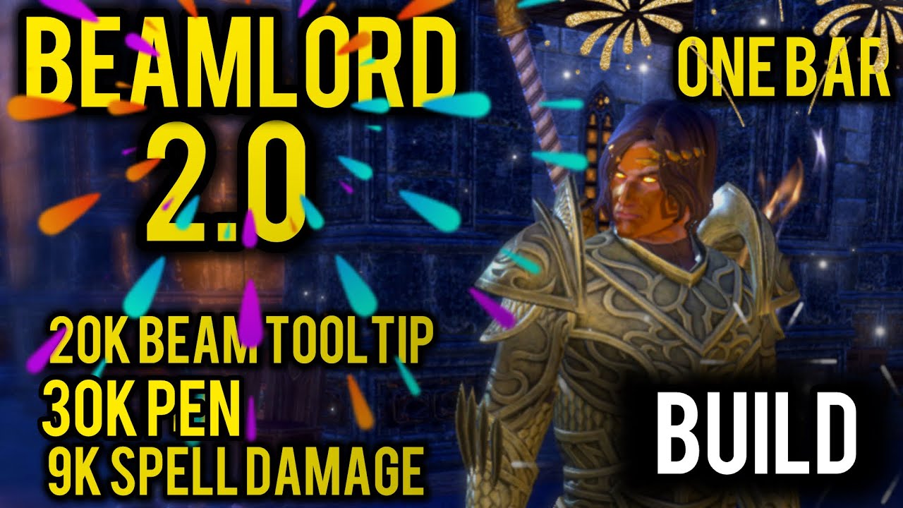 ESO 🔥CRUSHING BEAMS! Beam Lord 👑2.0 One Bar Templar PVP YouTube