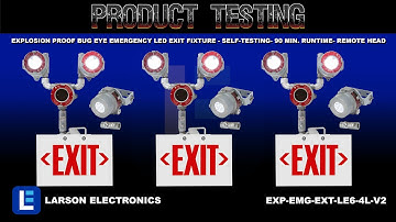 Explosion Proof Bug Eye Emergency LED Exit Fixture - Self-Testing- 90 Min. Runtime- Remote Head