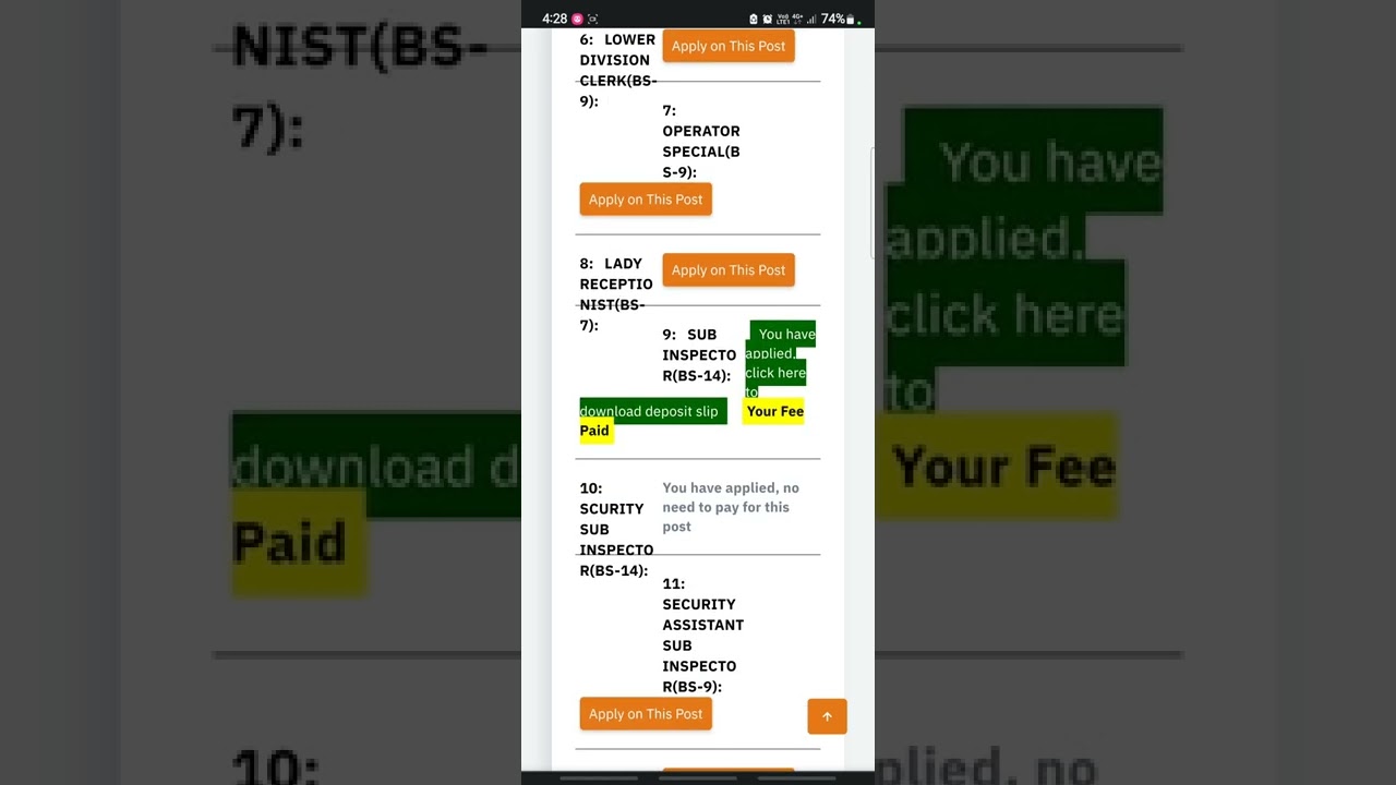 How to check fee paid status of MOD? Ministry of Defense
