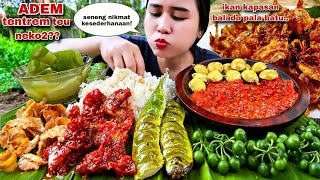 SIMPLE EATING Crispy Salted Fish and Balado Raw lalapan Jengkol Leunca Stink Beans Chili Sauce