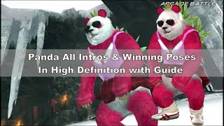 Panda All Intros and Win / Victory poses | Tekken 6 | ps4
