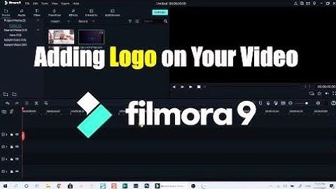 How to ADD a LOGO to your Video in Filmora9 Tutorial