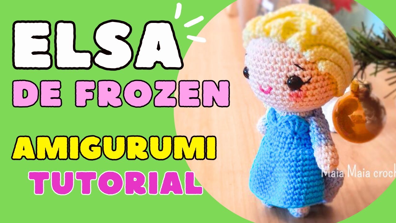 Elsa de Frozen amigurumi -, image size:1280x720