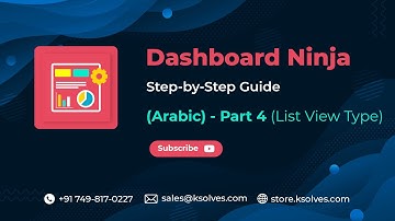 How to use Bar and list view type in Ksolves’ Dashboard Ninja: Arabic Guide, Part-4