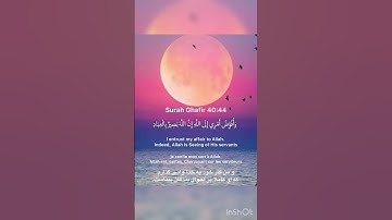 #love #allah surah Ghafir 40:44 سوره غافر