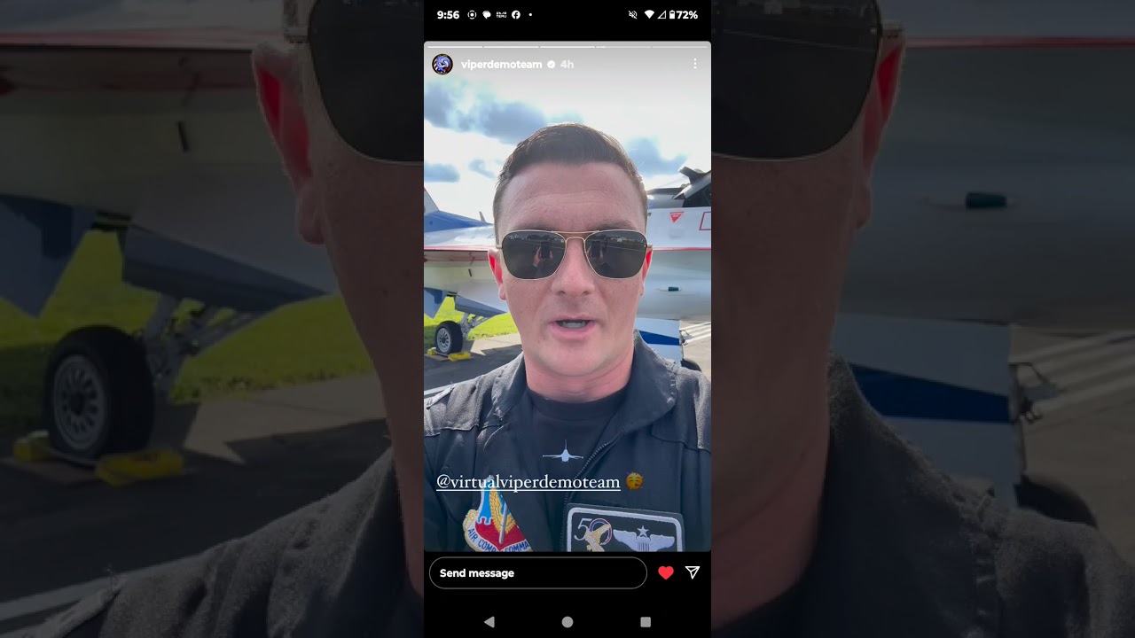 F-16 VIPER DEMO TEAM ❤️💙✈️ F-16CM FIGHTING FALCON