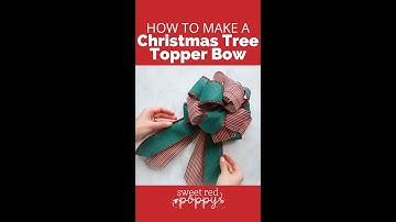 How to Make a Tree Topper Bow