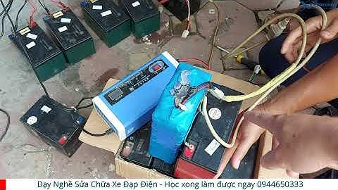 Hướng dẫn kích bình ắc quy xe đạp điện bị kiệt không nạp được điện