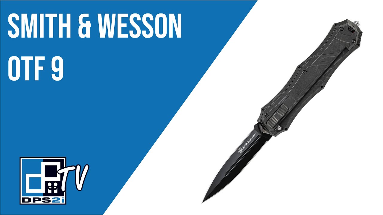 Couteau automatique Smith & Wesson OTF 9 Finger Actuator - SWOTF9B 