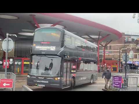 National Express West Midlands Wright StreetDeck Electroliner ⚡E1123 Bus Route 529 Wolverhampton 
