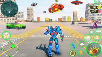 Bus Robot Transform Battle Car - Police Robot Game 3d | Android GamePlay