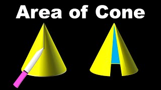 Curved Surface Area of Cone || for Class 9 in Hindi