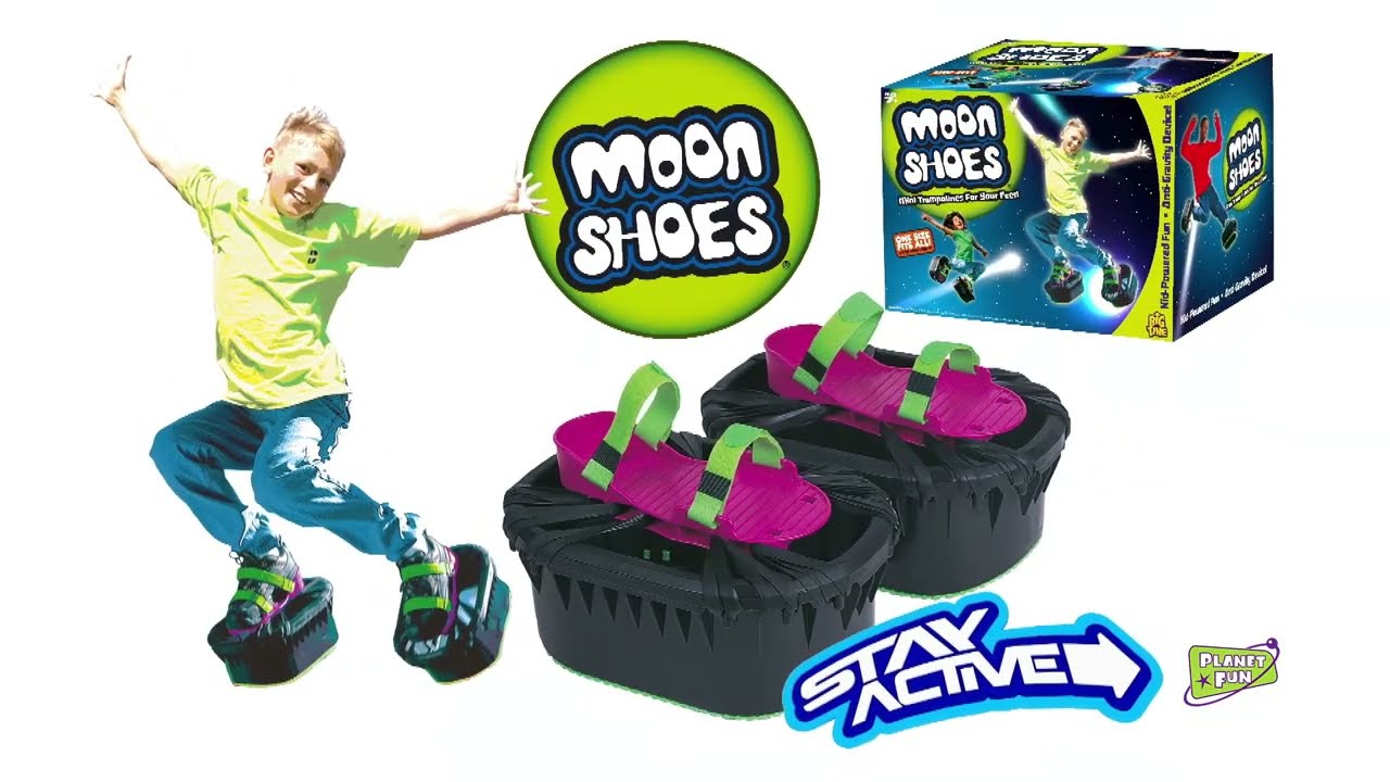 We Tried Moon Shoes - Mini Trampoline 