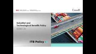 Industrial and Technological Benefits (ITB) Policy – ISED Presentation December 1, 2025