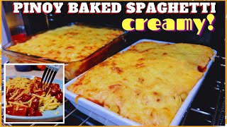 Pinoy Style Creamy Baked Spaghetti | Pinoy Style Spaghetti Kusinang Bicolana