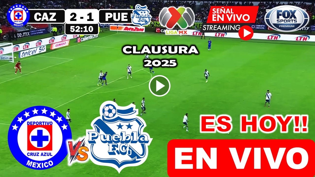 Cruz Azul vs. Puebla en vivo, donde ver, a que hora juega Cruz Azul vs ...