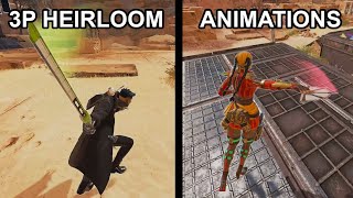 Every 3rd person Heirloom + Ash Melee Animation in Apex Legends