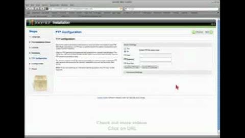 Joomla 1.5 -  How to Install Joomla ftp