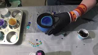 Upcycling a Porcelain Container with a Resin Galaxy