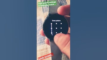 Samsung watch having lock screen pattern and pin #shorts