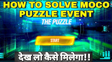 FREE FIRE NEW EVENT | HOW TO COMPLETE MOCO PUZZLE EVENT IN FREEFIRE | MOCO PUZZLE PASSWORD