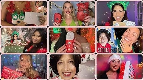 ASMR 🎄 SECRET SANTA EXCHANGE UNBOXING 🎁 from @asmrowl