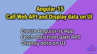 Display data using Angular 15 .Net Core Web API 7.0 | Angular 15 | Web API | Interview Point | D.K.G