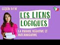  les liens logiques la phrase ngative et interrogative  cours ditalien pour dbutants 914