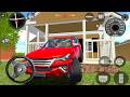 Real Indian Cars 3D: Red Toyota fortuner car indian road driving simulator game - android gameplay