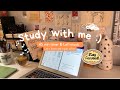 Study with me l 45 min cozy lofi music light study session light academia desk motivation to study