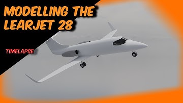 Modelling the Learjet 28 (Timelapse)