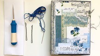 Make a junk journal with me: Book cover journal - Binding multiple signatures