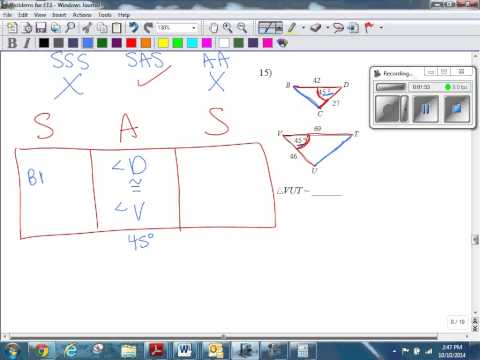 Flow Chart utilizing SAS Theorem