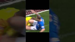 He Sliding Into The Goalkeeper And Got A Red Card