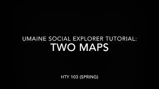 UMaine Social Explorer Tutorial: Two Maps