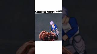 ALL SACRIFICE ANIMATIONS IN DRAGON BALL LEGENDS 😭!? #dragonballlegends #dblegends #shorts