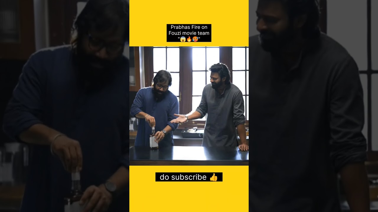 Prabhas fans fire on fouzi movie team 😱🔥🥵#prabhas #fouzi #movie #fans #trending #fire