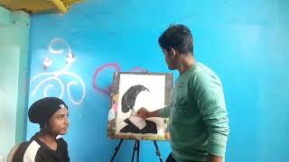 live portrait Painting by CREATIVE AMAN ART