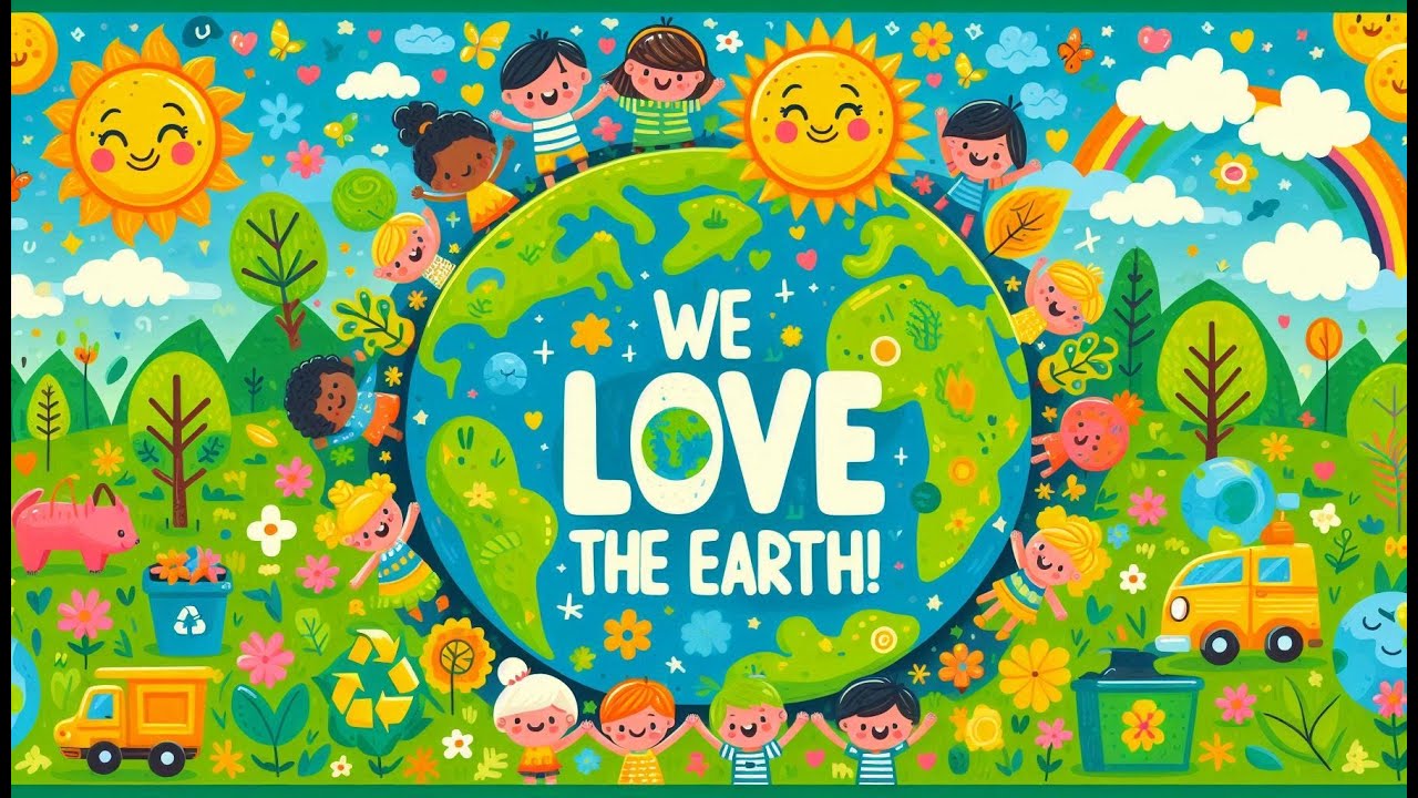 "We Love the Earth 🌍 | Fun Eco-Friendly Song for Kids | Learn & Sing Along"