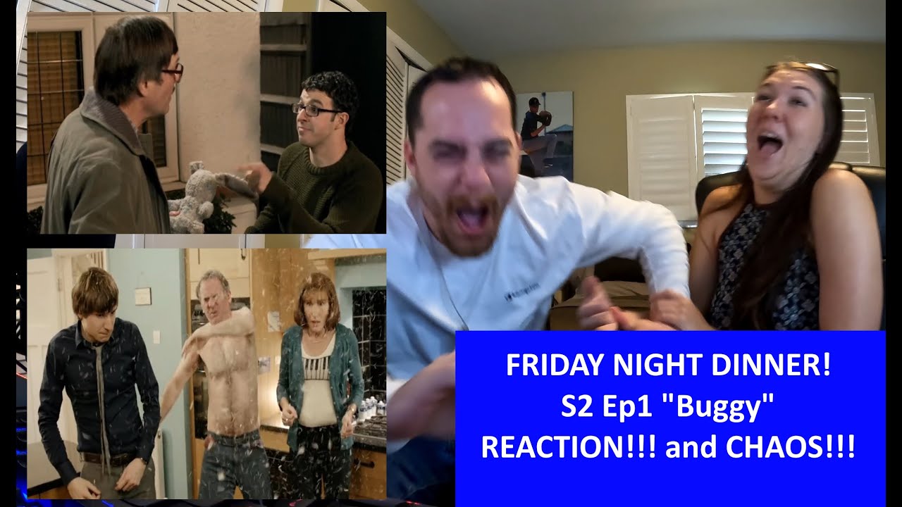 Americans React FRIDAY NIGHT DINNER Buggy Season 2 Episode 1