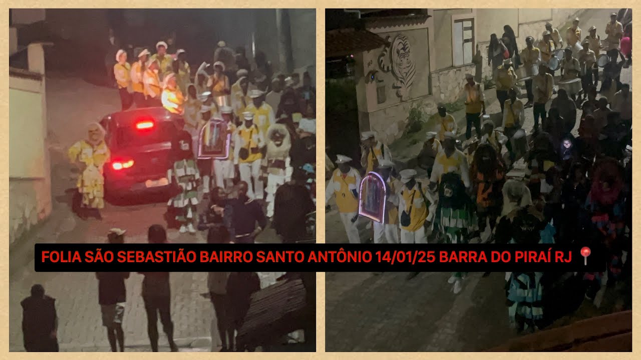 FOLIA DE SÃO SEBASTIÃO BAIRRO SANTO ANTÔNIO (BARRA DO PIRAÍ RJ) 📍 14/01/25
