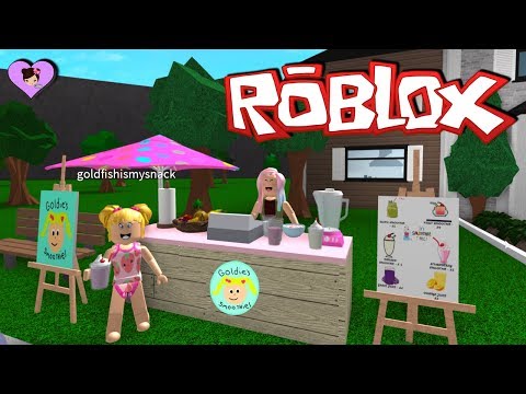 Baby Goldie S New Smoothie Stand In Bloxburg Roblox Adventures - baby goldie escapes roblox candyland obby titi games youtube