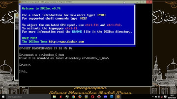 Tutorial Dosbox mudah