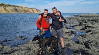 Two dads One dog walking 190miles coast to coast