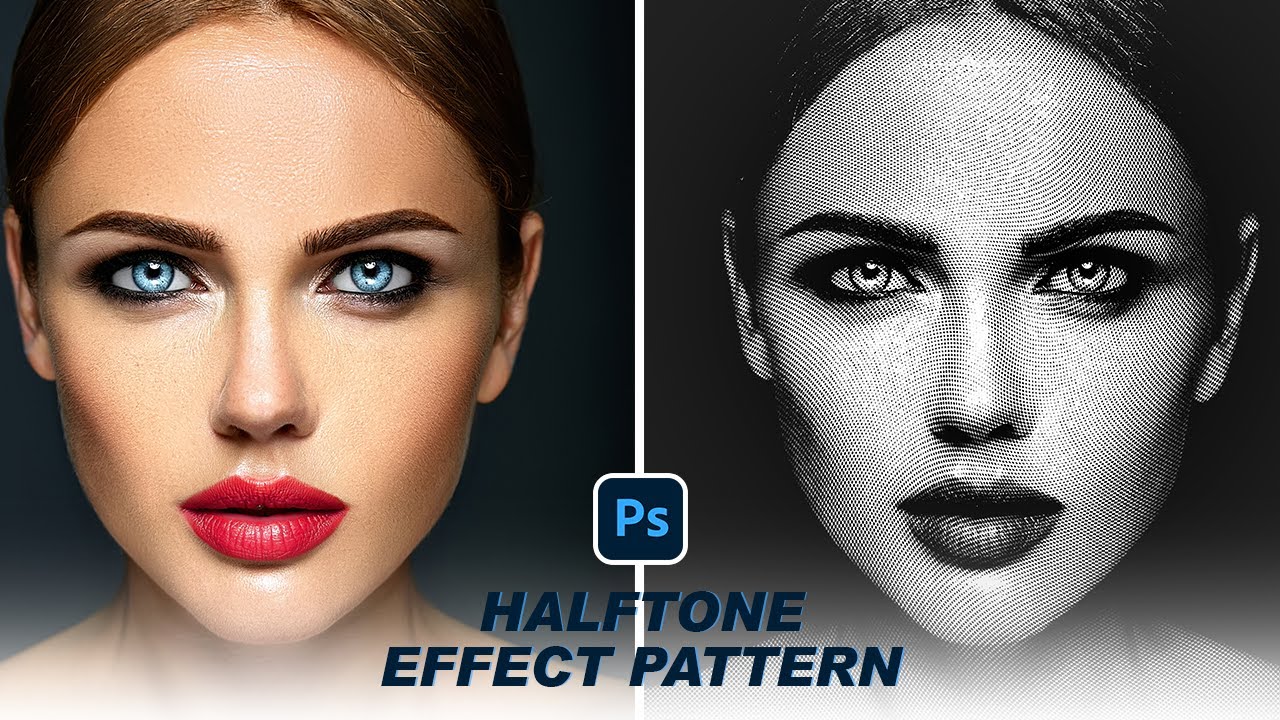 How to Create a Halftone Effect Pattern in Photoshop | Step by step ...